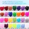 1120Pcs Crystal Acrylic Bicone Beads for Jewelry Making, 28 Colors, 8 MM